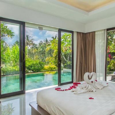One Bedroom Private Pool Villa with Rice Field View