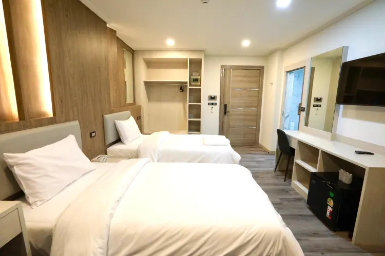ห้องคลาสสิค เตียงใหญ่หรือเตียงแฝด