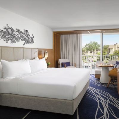 碼頭景特大床房帶陽台 勞德代爾堡碼頭希爾頓酒店優惠