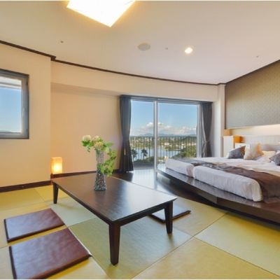 和風モダン和洋折衷スタイルオーシャンビュー和室(禁煙) 白浜古賀の井リゾート＆スパ クーポン