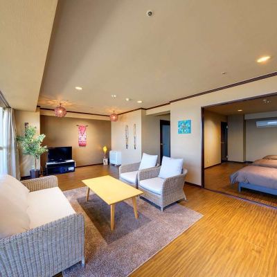スーペリアオーシャンビュールーム(ベッド4台)(浴室) マホロバマインズ三浦 クーポン