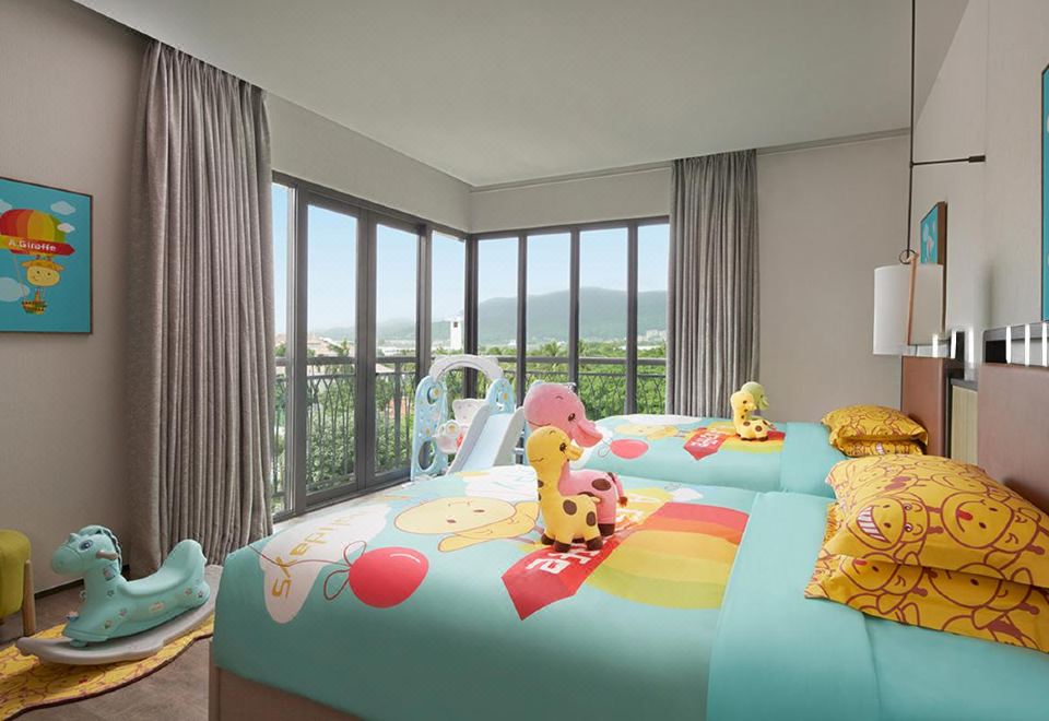 童趣亲子家庭双卧房 | 滑梯+帐篷