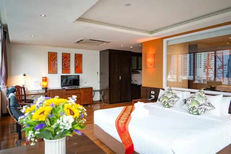 สตูดิโอที่มีระเบียง(เตียงคิงไซส์)