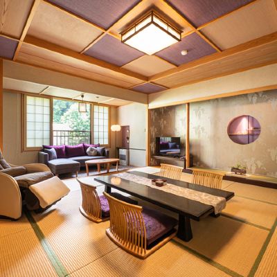 ヒノキ風呂付きスーペリア和室 【平成温泉番付】栃木県第1位　にごり湯と美食　やまの宿下藤屋 クーポン