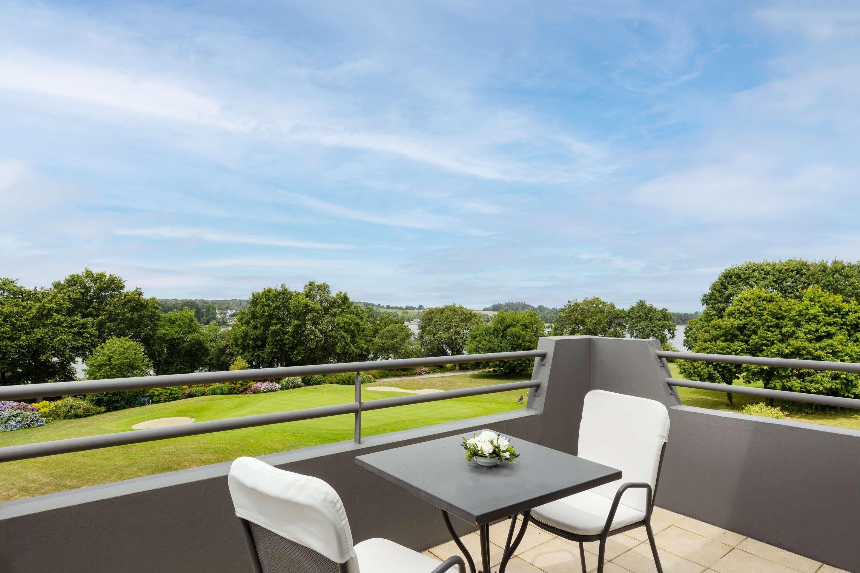 1张大床，禁烟，豪华房，湖景，露台，迷你吧，浓缩咖啡机