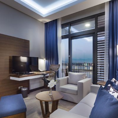 一卧室特大床套房 伊茲密爾貝拉克里希爾頓花園酒店優惠