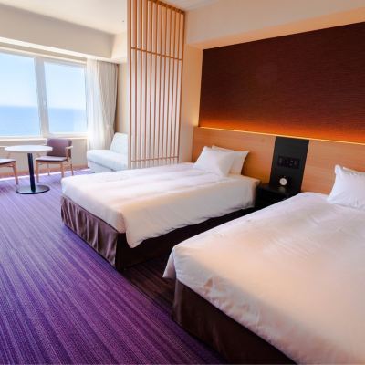 ファミリールーム 函館湯の川温泉　海と灯／ヒューイットリゾート クーポン
