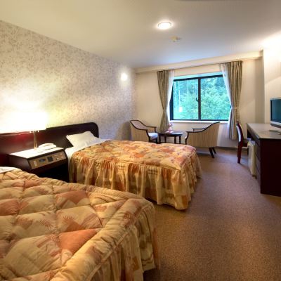 [☆Non-Smoking]Western-Style Twin Room, 26 Square Meters, With Bath And Shower Toilet [Standard] [Twin Room] [Non-Smoking] [Mountain View] 安曇野穂高ビューホテル クーポン