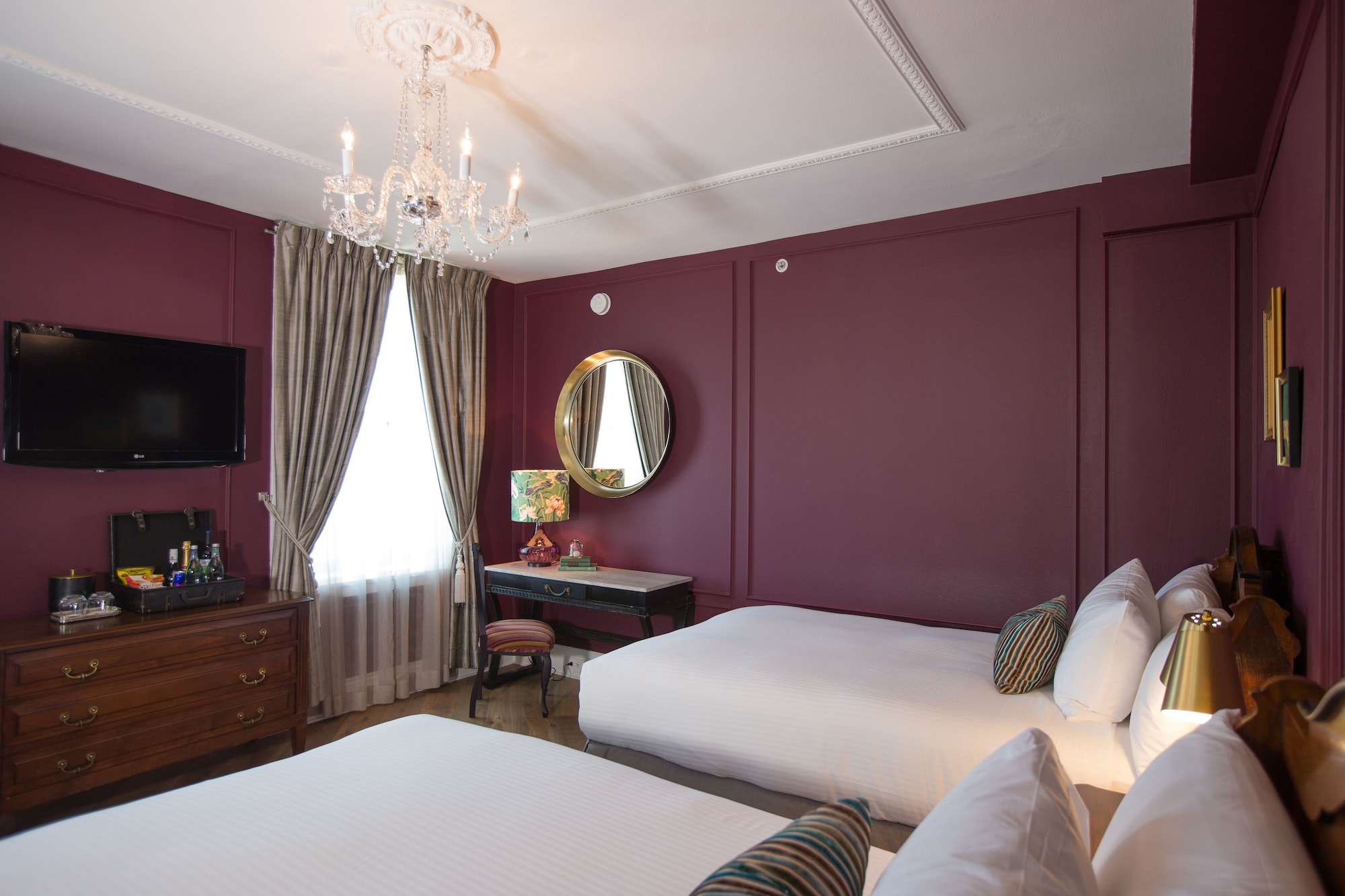 经典客房， 2 张双人床