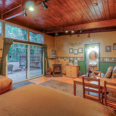 Wolf's Lair Cabin with Kitchenette (Pets Not Allowed) Redwoods River Resort Promo Code