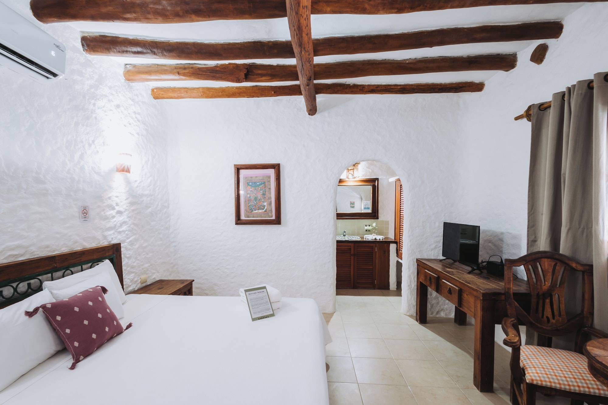 高级特大床房，园景