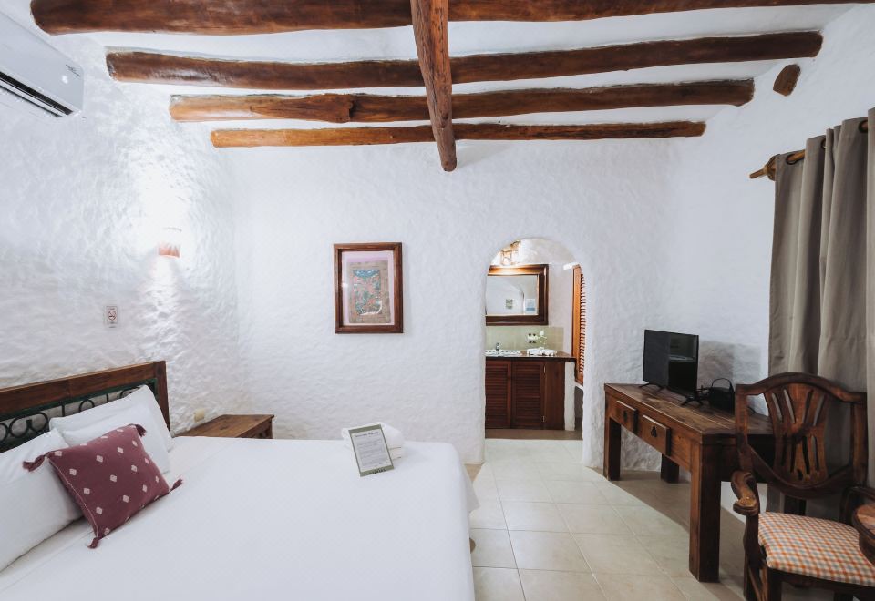 高级特大床房，园景