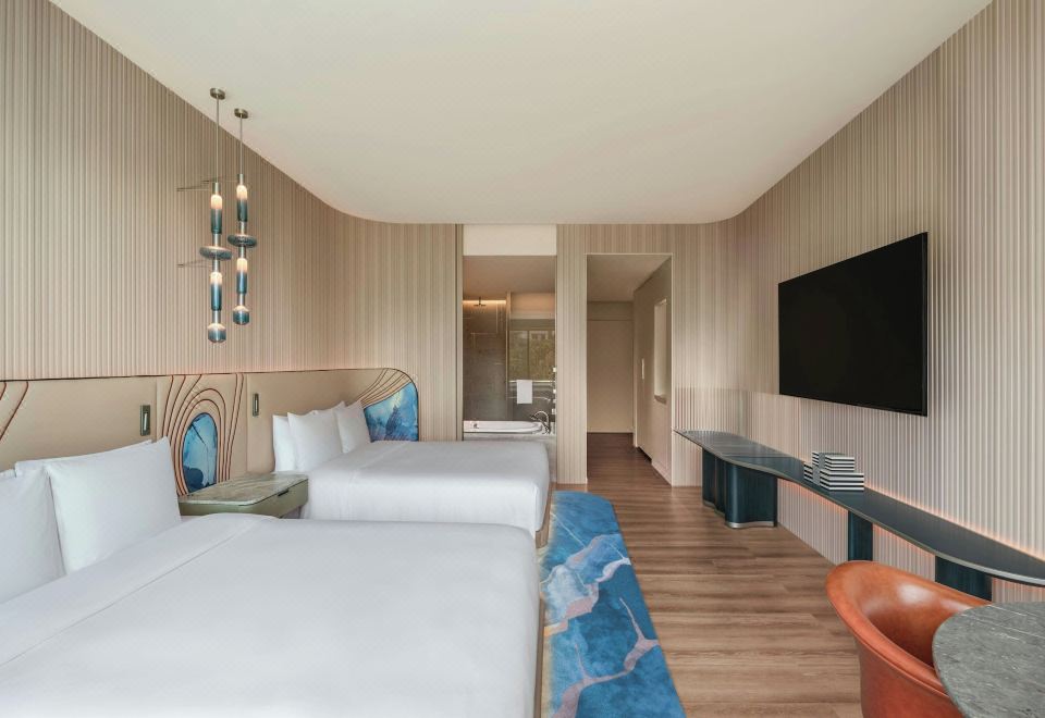 W Singapore – Sentosa CoveDeluxe, Guest Room, 2 Queen
