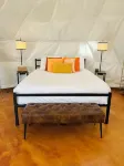 Southern Boho inspired Geodesic Dome nestled up next to Big Bend National Park.