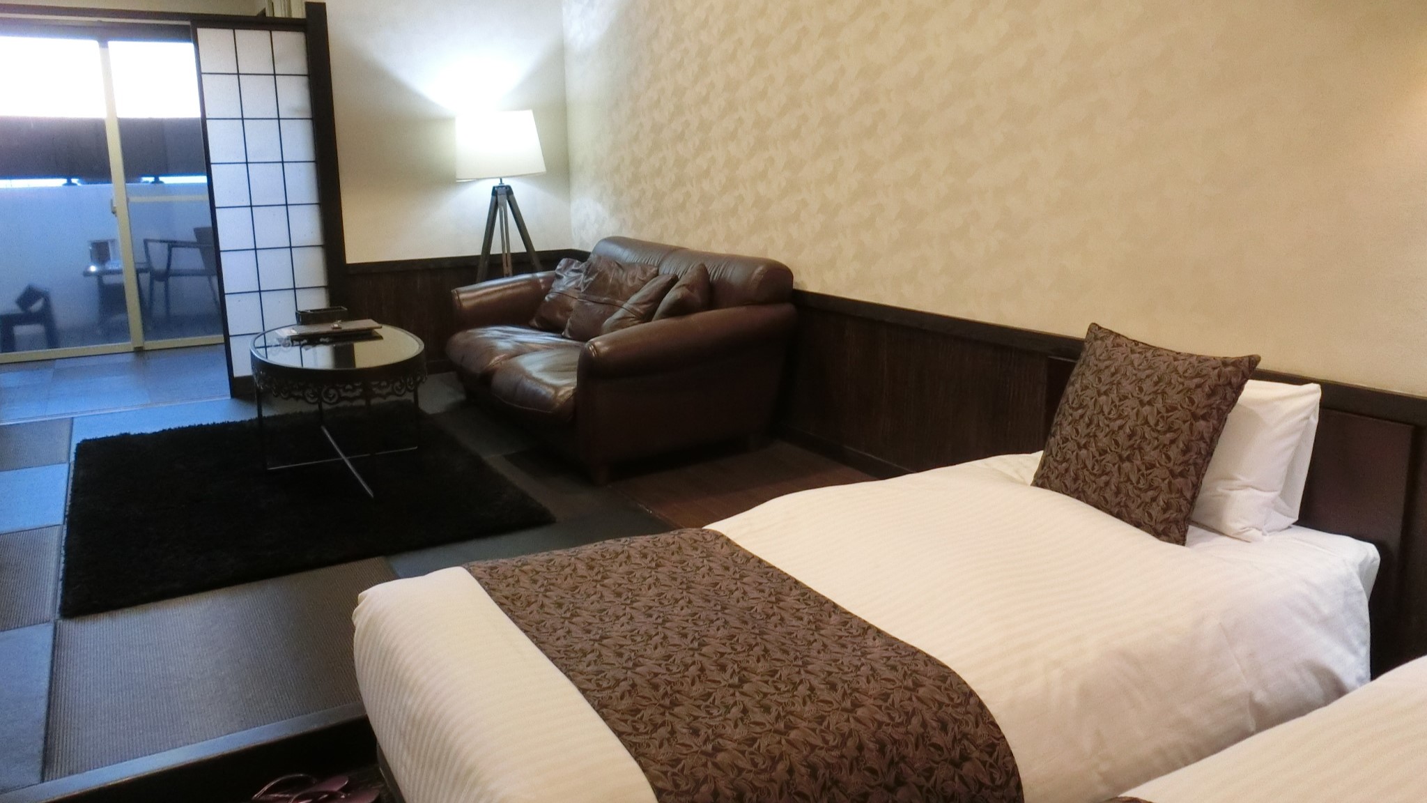 【三楼双床房】带温泉露天浴池的客房※可携带宠物