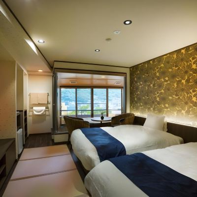 甄選雙床房帶私人溫泉 湯宿一番地優惠