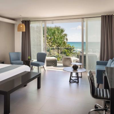 1 King Bed, Deluxe Balcony, Oceanfront, Non-Smoking MB Hotel, Trademark Collection by Wyndham Promo Code