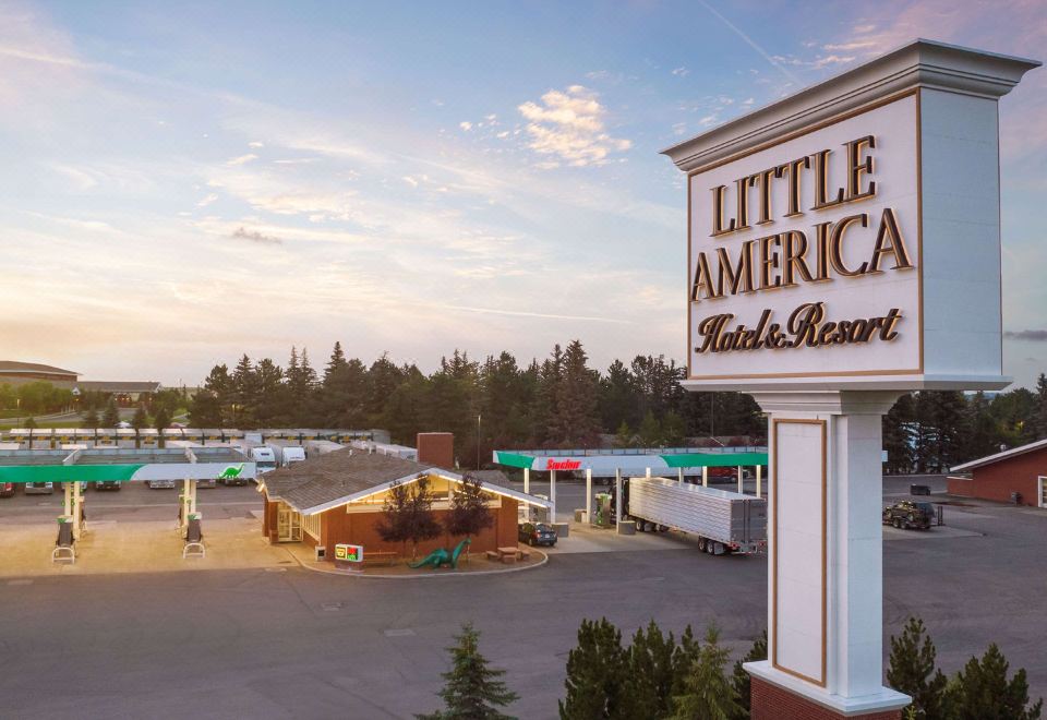 an aerial view of the little america hotel and resort , located in big sky , montana at Little America Hotel & Resort Cheyenne