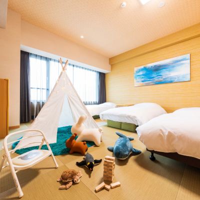 コーナーオーシャンビュールーム(ベッド4台)(浴室) グランヴィリオホテル宮島 -和蔵- クーポン