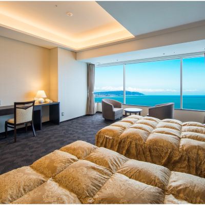 オーシャンビュー禁煙西洋風ルーム(ツイン)最上階◆◇ ホテルアンビア松風閣 クーポン