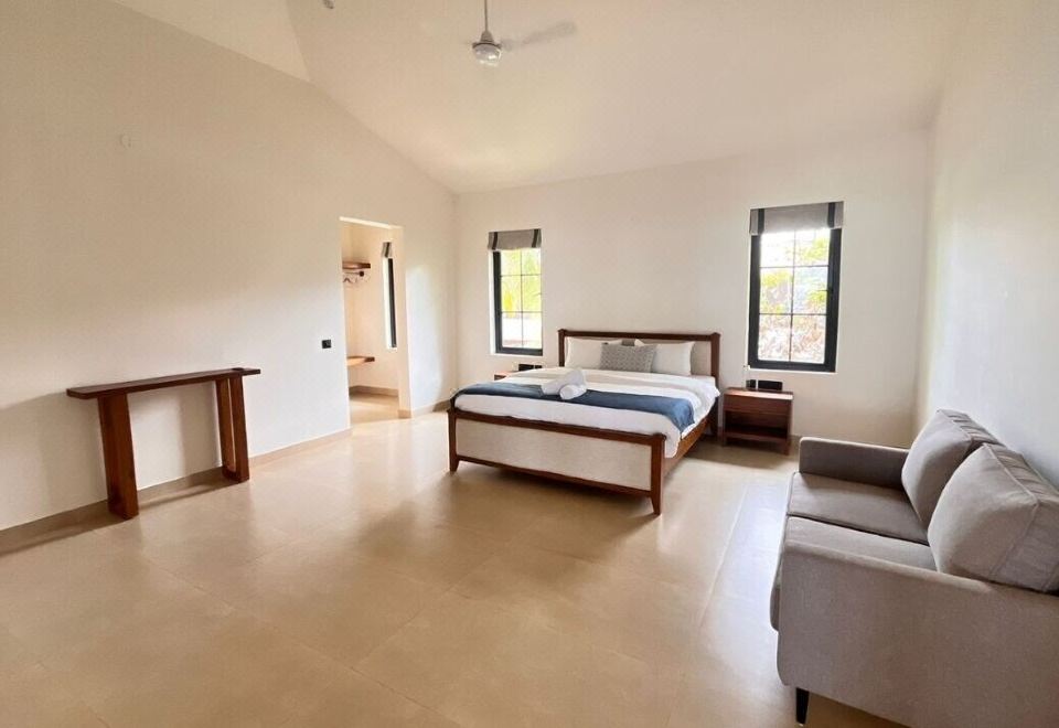 奢华别墅， 阳台， 海景