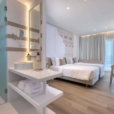 Privilege Twin Room with Balcony and Sea Views on High Floors- 2 Single Beds and Single Sofa Astir Promo Code