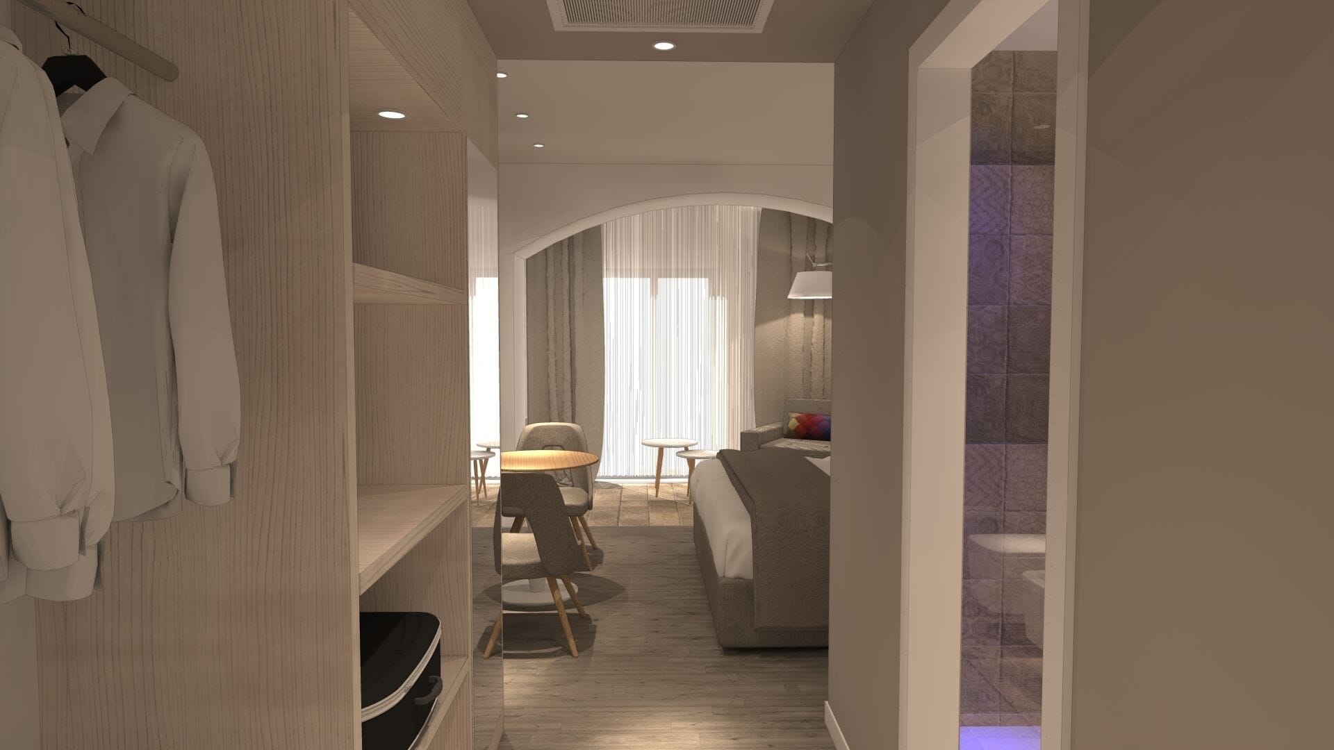 豪华双人或双床房