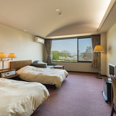 バス付きツイン、山の景色 いこいの村　はりま クーポン