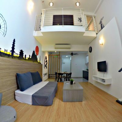 Modern Japanese Duplex Suite Kupon S-Suites at Scott Garden