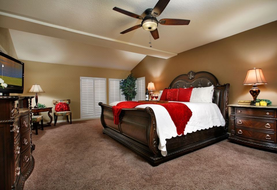 傳統獨立別墅, 多張床,山景