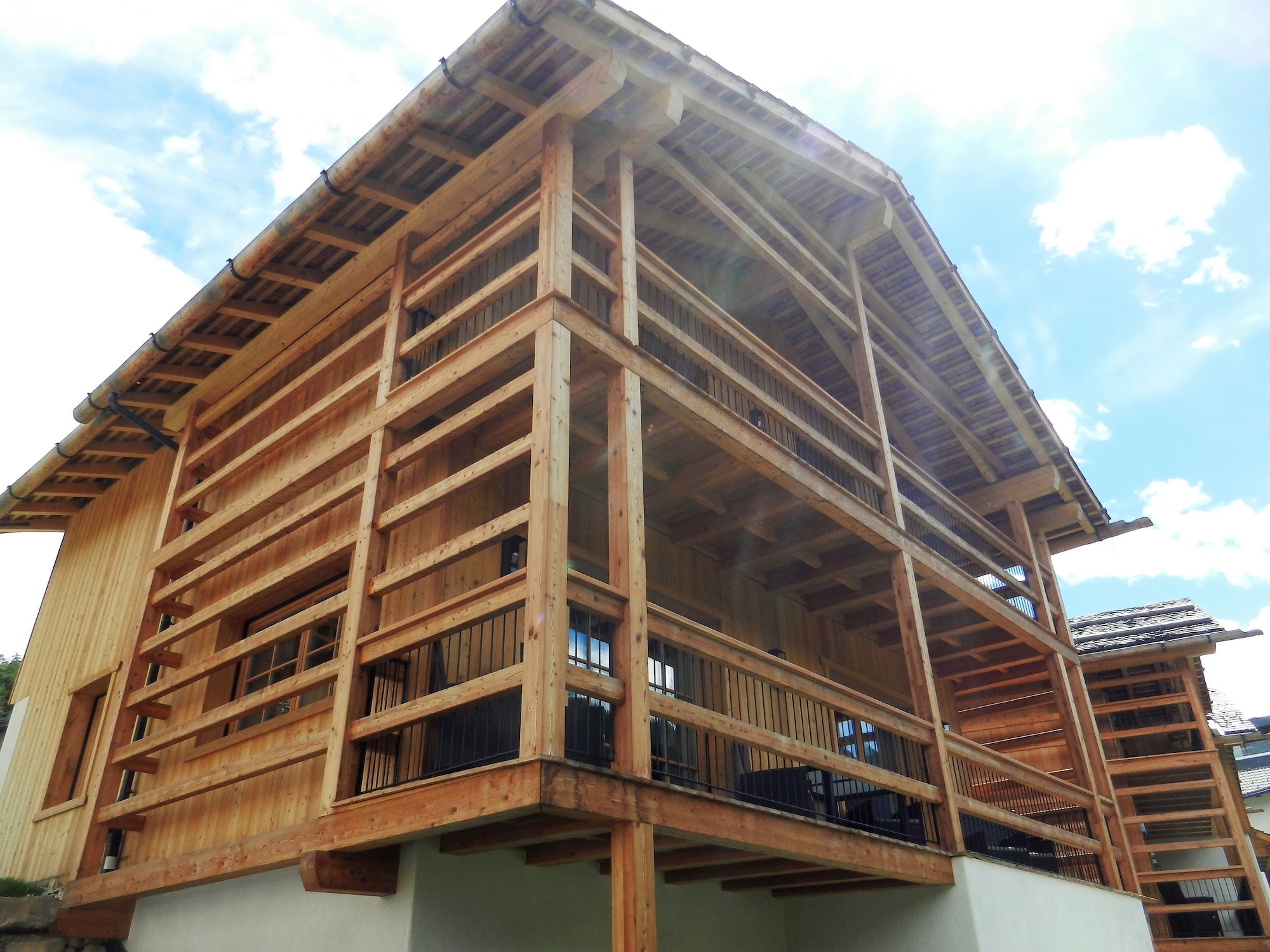 豪华小屋，三床房，山脉景，花园区域