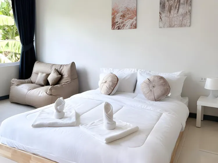 ห้องเตียงควีน มีระเบียง