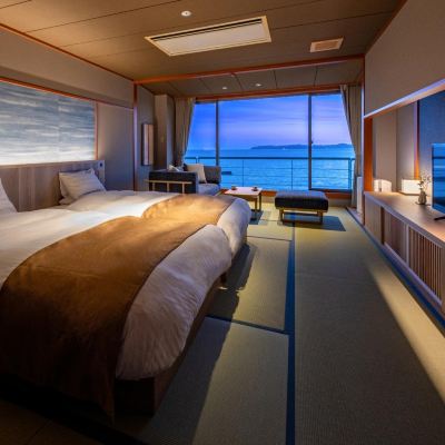 和洋式スタンダードオーシャンビュールーム(浴室) 花しぶき クーポン