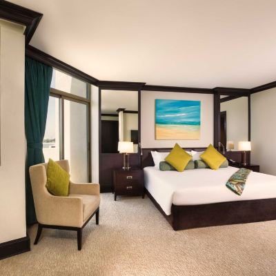 Sea View Premium One Bedroom Suite, Peacock Lounge, Private Beach & Splash Park JA Beach Hotel Promo Code