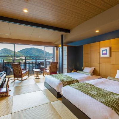 景色の良いツインルームコーナー 汀邸 遠音近音 （みぎわてい をちこち） クーポン