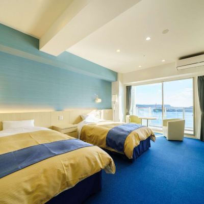 新館ツイン（浴室付き）オーシャンビュー 平戸たびら温泉　サムソンホテル クーポン