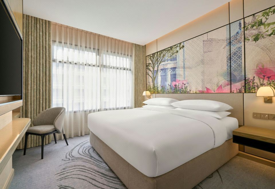 可使用俱樂部休息室，尊貴套房，1 張特大床，塔樓