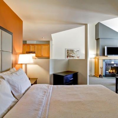 一室大床套房（帶壁爐） 蒙特朗布朗度假勝地希爾頓欣庭套房酒店優惠