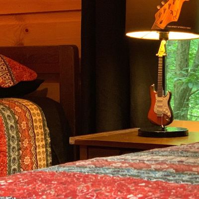 Rock & Roll Mini Primitive Cabin-Bathhouse 50 Feet Away Elk Springs Resort Promo Code