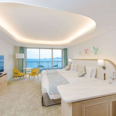 デラックスオーシャンビュールーム(ご利用人数3名) 唐津シーサイドホテル クーポン