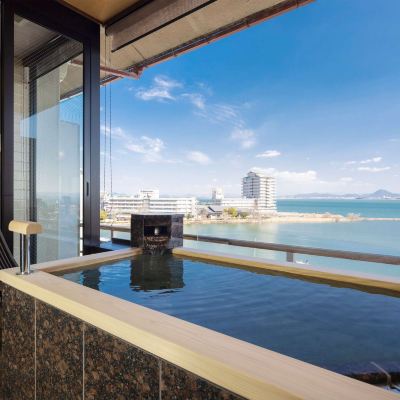 露天風呂付客室「風雅」和室タイプ おごと温泉 びわこ緑水亭ホテル クーポン