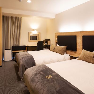 Twin Room, 2 Double Beds, Non Smoking (up To 4 People) 久留米綠富飯店優惠