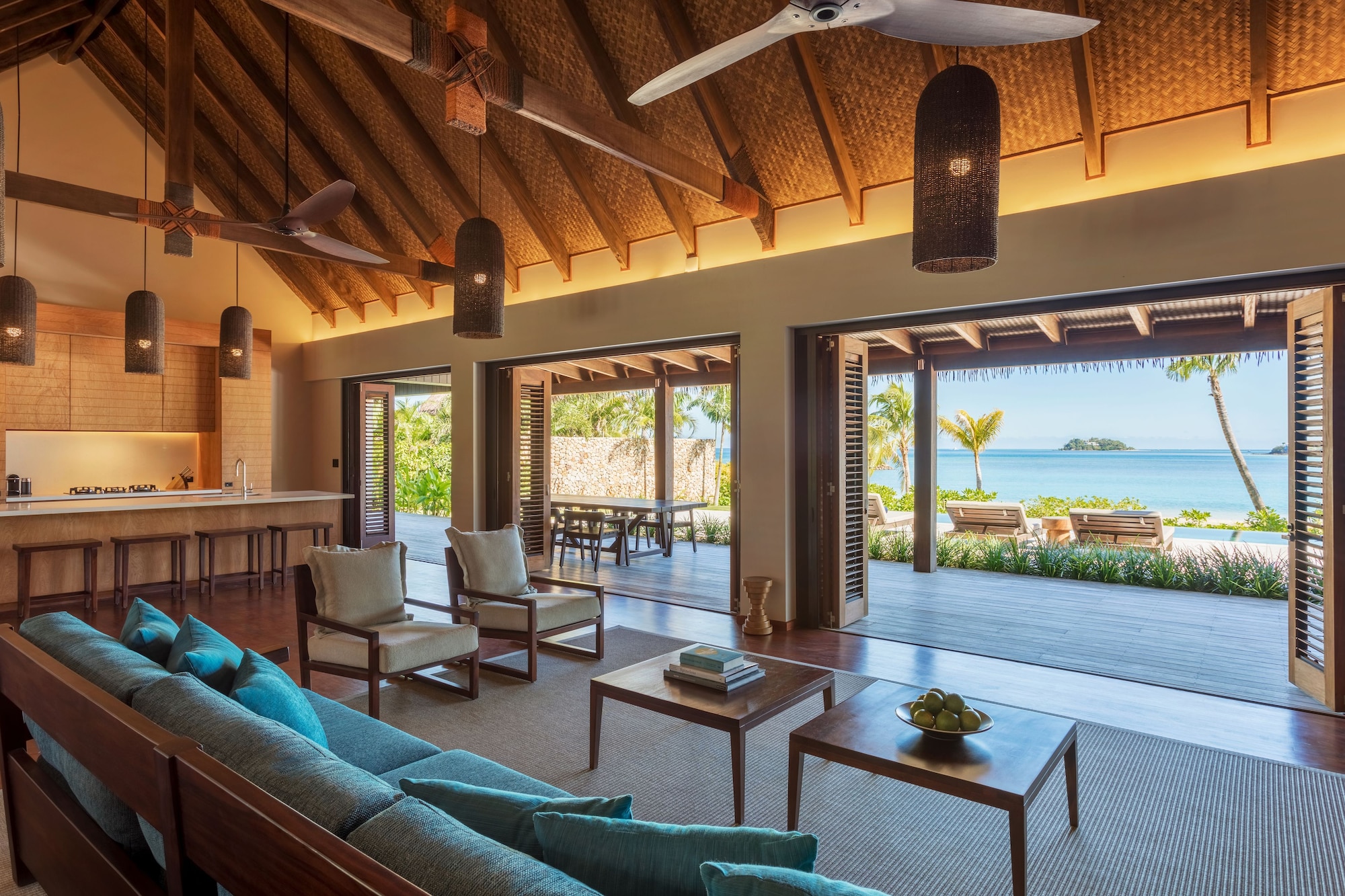 Six Senses Fiji, an IHG Hotel四卧室海滨泳池公寓