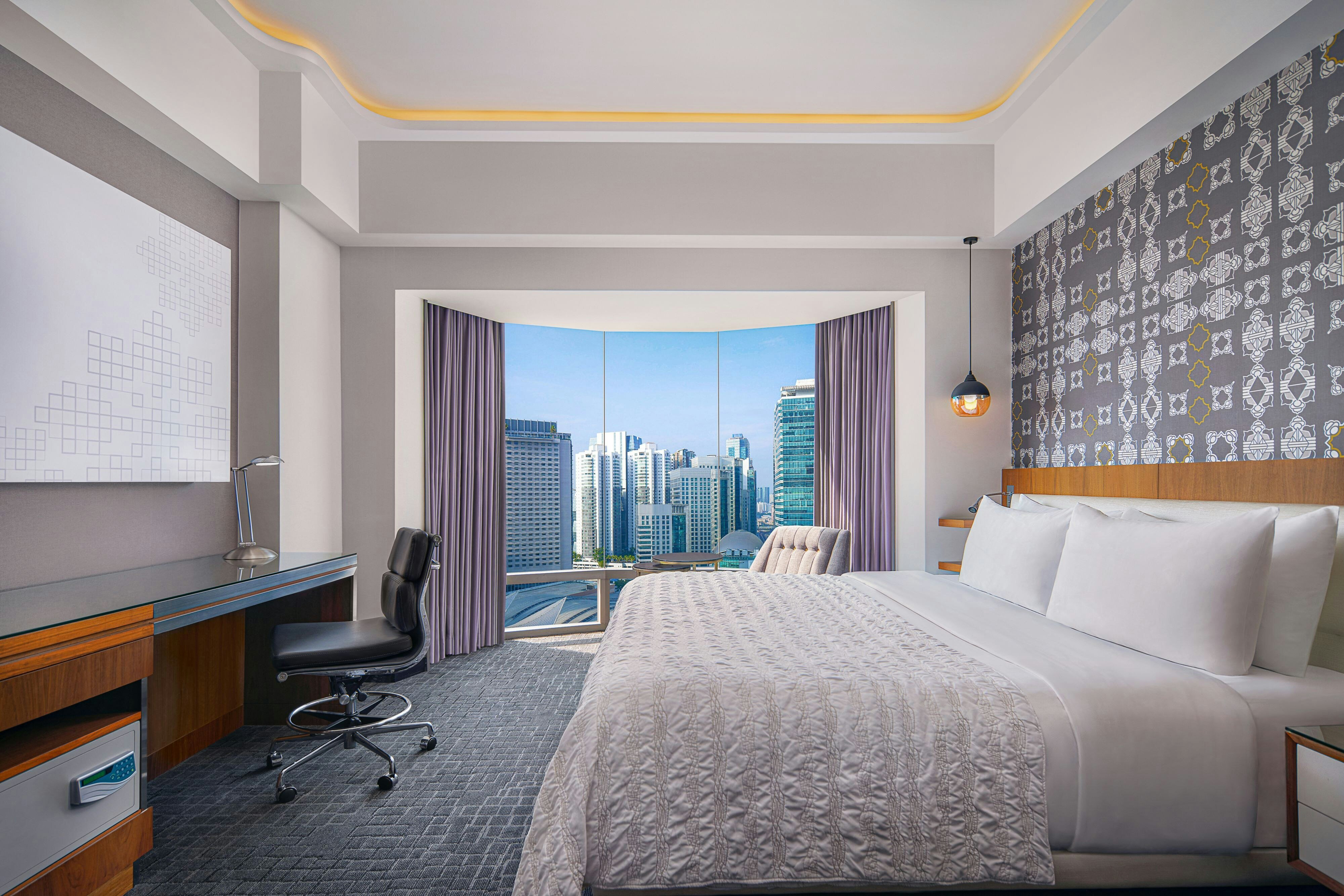 大型客房，一張特大床