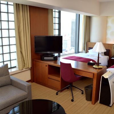[Imperial Palace Moat Side][37 Square Meters] [Standard] [Twin Room] [Non-Smoking] [Nightlife View] ホテル グランド アーク半蔵門 クーポン