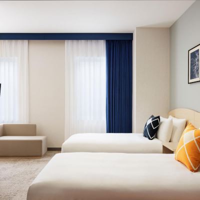 無障礙雙床房 24 平方米， 無障礙客房， 2張單人床 UNIZO快捷旅館-盛岡優惠