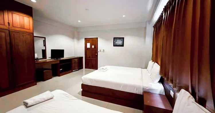 ห้องเตียงคิงไซส์ พร้อมวิวสวน