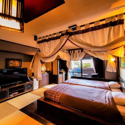 本館ハリウッドルーム/半露天風呂 アンダリゾート伊豆高原 クーポン