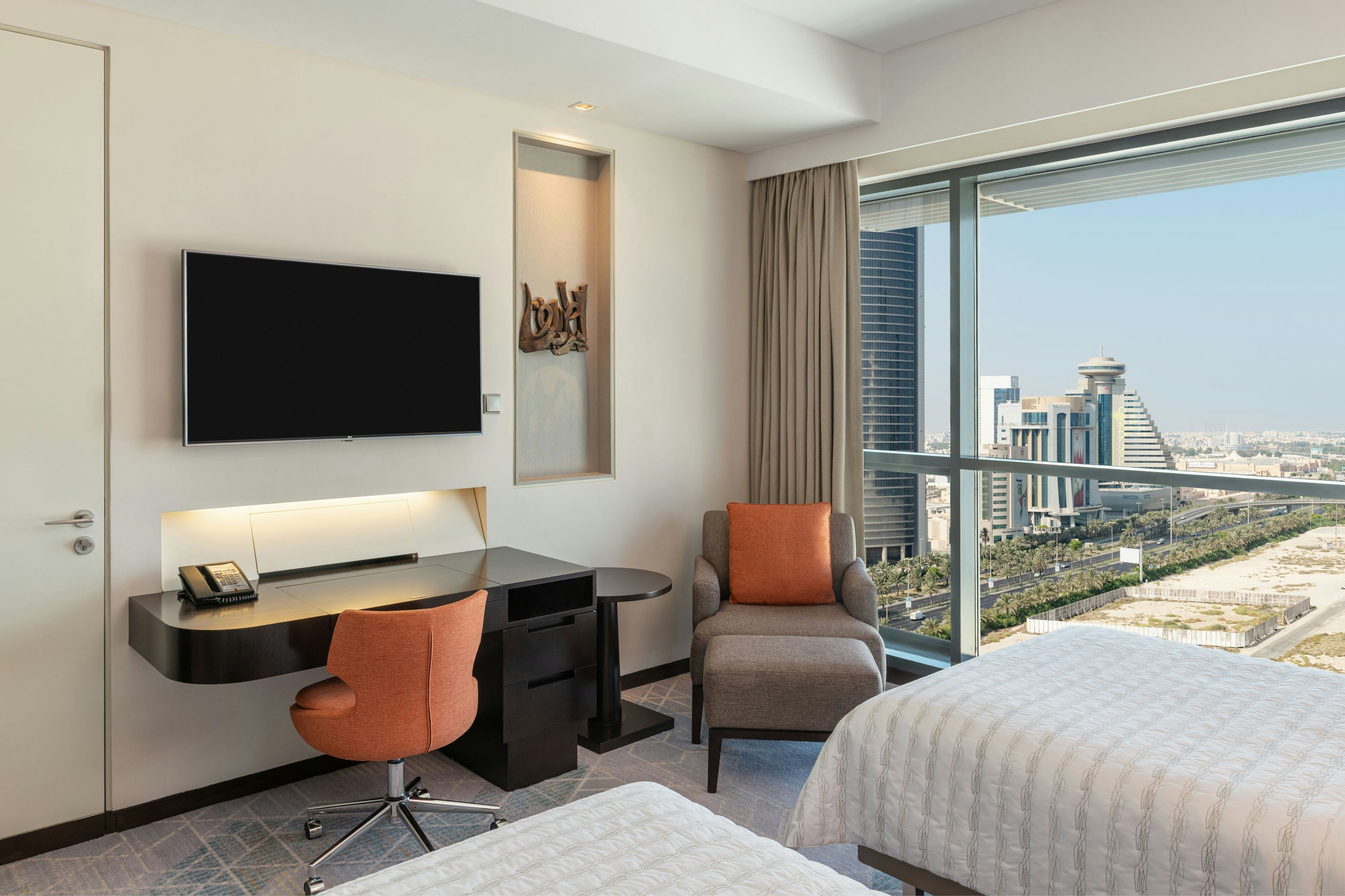 俱乐部房间，可使用俱乐部休息室，客房，2张单人床