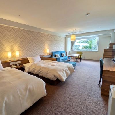 バス付きツイン、山の景色 ホテルハーヴェスト浜名湖 クーポン